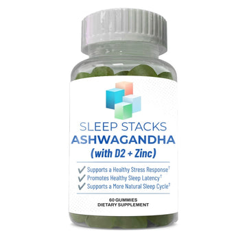 Sleep Stacks Ashwagandha with D2 + Zinc Gummies